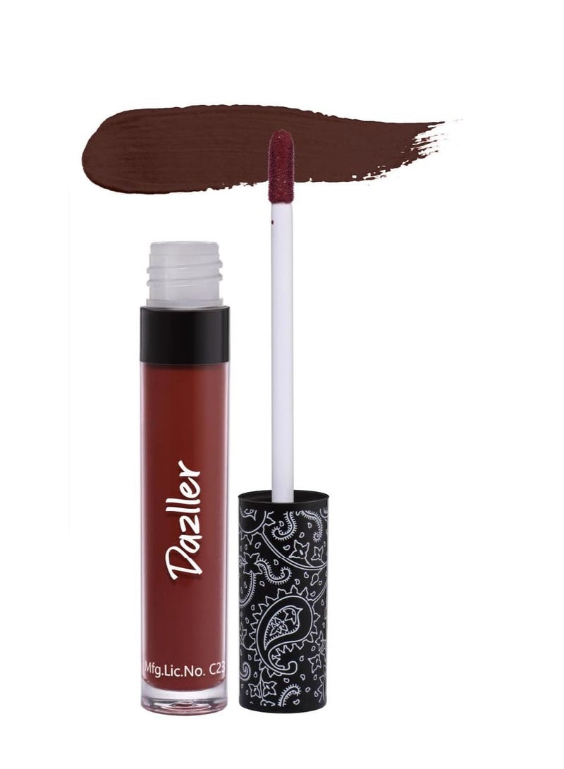 Dazller All Day Lipcolour Quick Dry|Moisturizing Kokum Butter|Non-Transfer & Smudge-proof|8hr stay|Liquid Lipstick for Women|QDLC034 |6g - Image 1